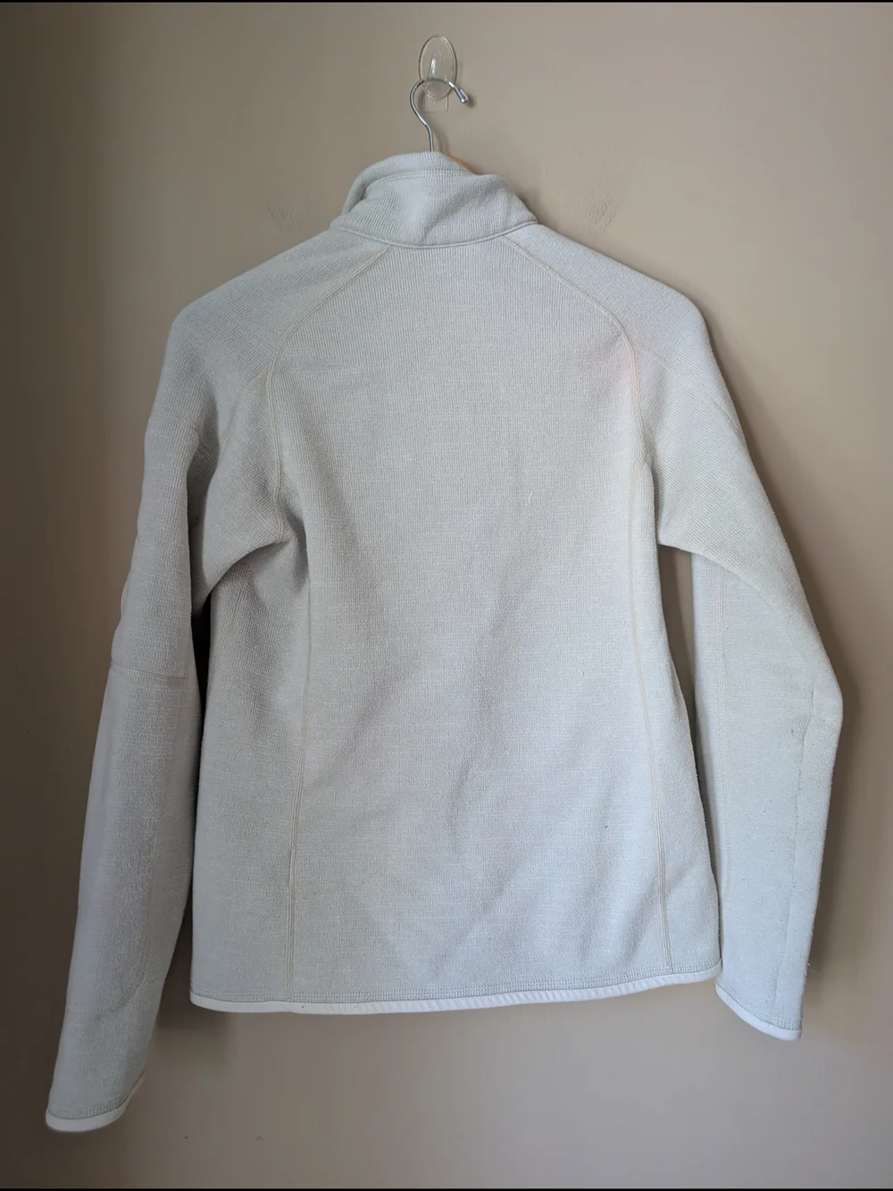 Patagonia Cream Sherpa Zip Jacket